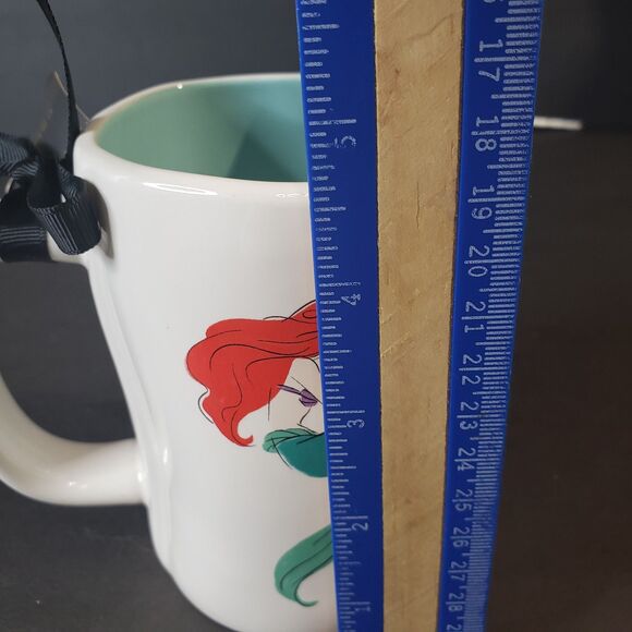 NEW Rae Dunn Disney Princess The Little Mermaid with Flounder Mug Gift Cup - Picture 6 of 7